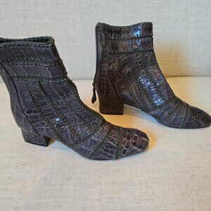 Alexandre Birman Gray Ankle Boots - Size 38